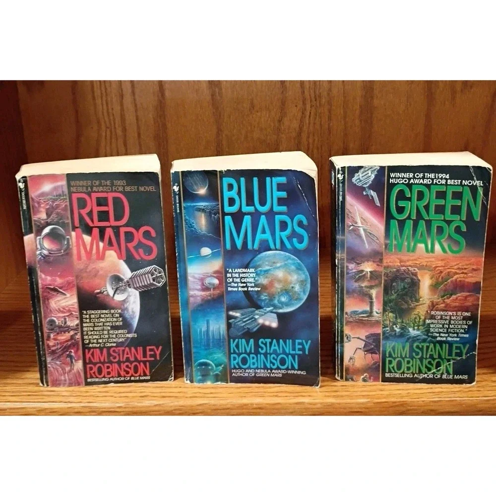Mars Trilogy Set Red Green Blue Mars Kim Stanley Robinson Sci-Fi Bantam Spectra